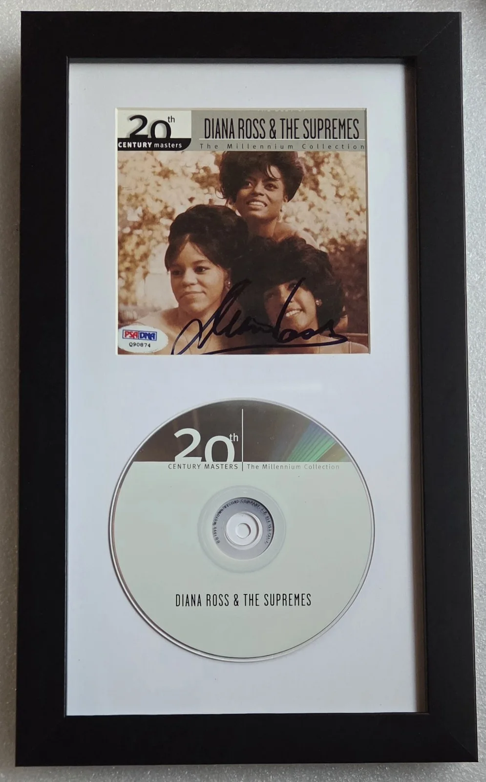 DIANA ROSS AUTOGRAPHED PSA/DNA CD DISPLAY COA SIGNED MUSIC SUPREMES PRESENT GIFT, image 2