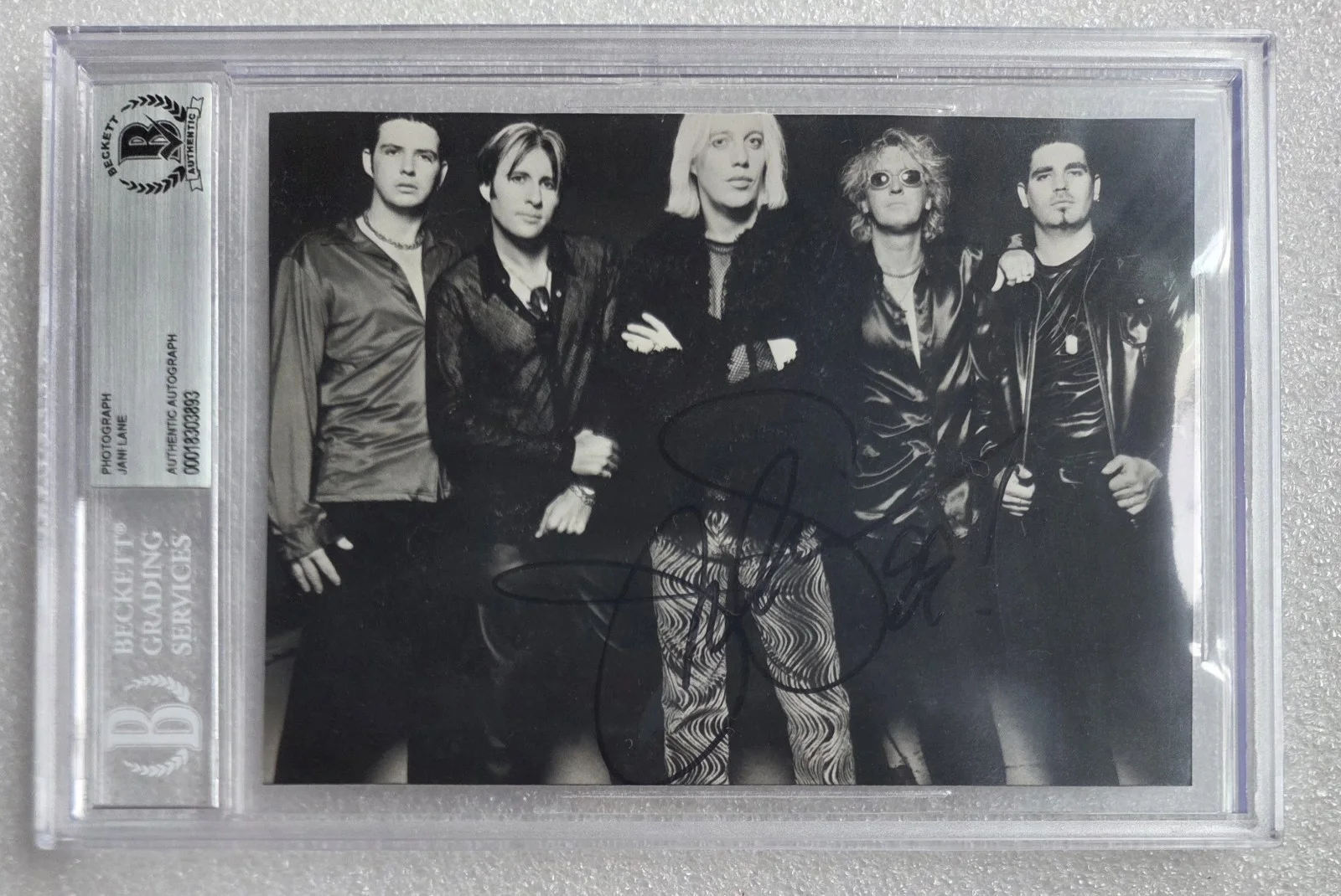 JANI LANE SIGNED PHOTO BECKETT BAS COA AUTOGRAPHED SLABBED WARRANT BAND SLAB, изображение 2