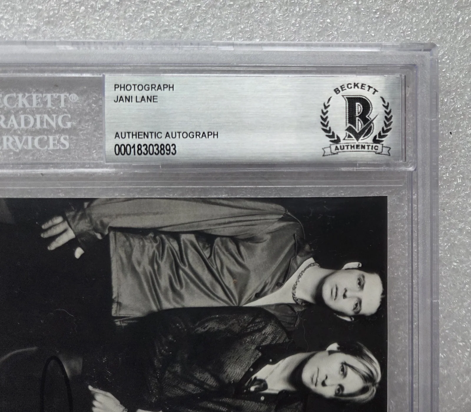 JANI LANE SIGNED PHOTO BECKETT BAS COA AUTOGRAPHED SLABBED WARRANT BAND SLAB, изображение 3