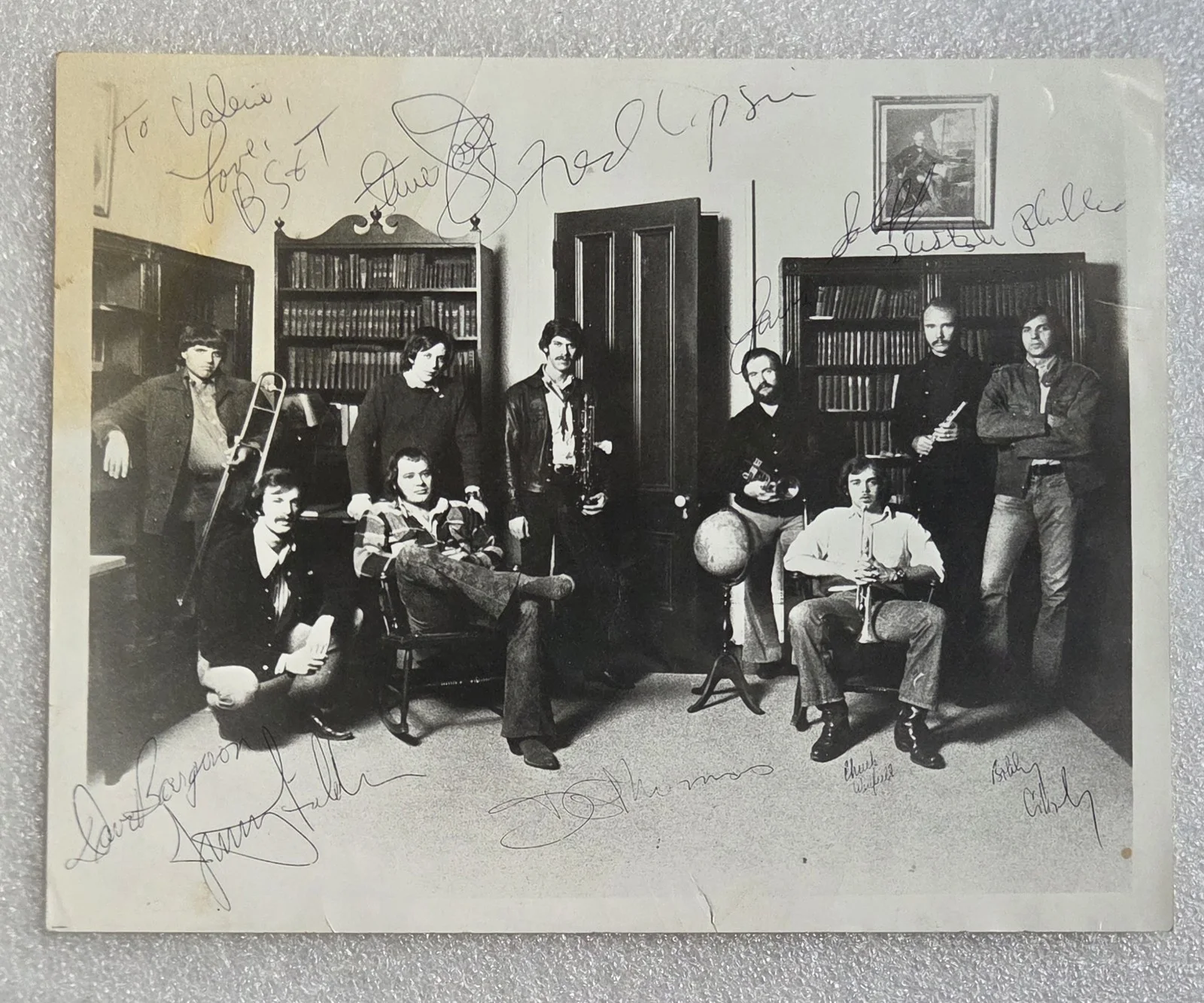 BLOOD, SWEAT & TEARS AUTOGRAPHED BECKETT BAS LOA SIGNED LETTER FULL BAND RARE!!!, изображение 2