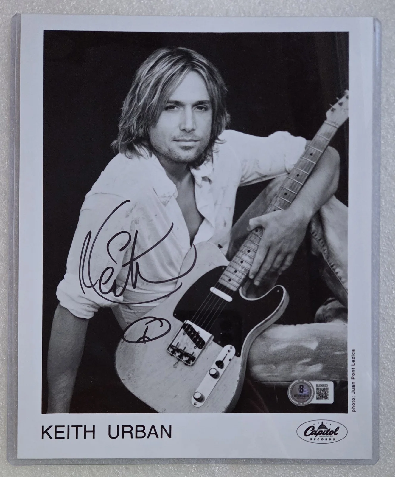 KEITH URBAN SIGNED PROMO PHOTO BECKETT 8X10 BAS COA COUNTY MUSIC AUTOGRAPHED, image 2