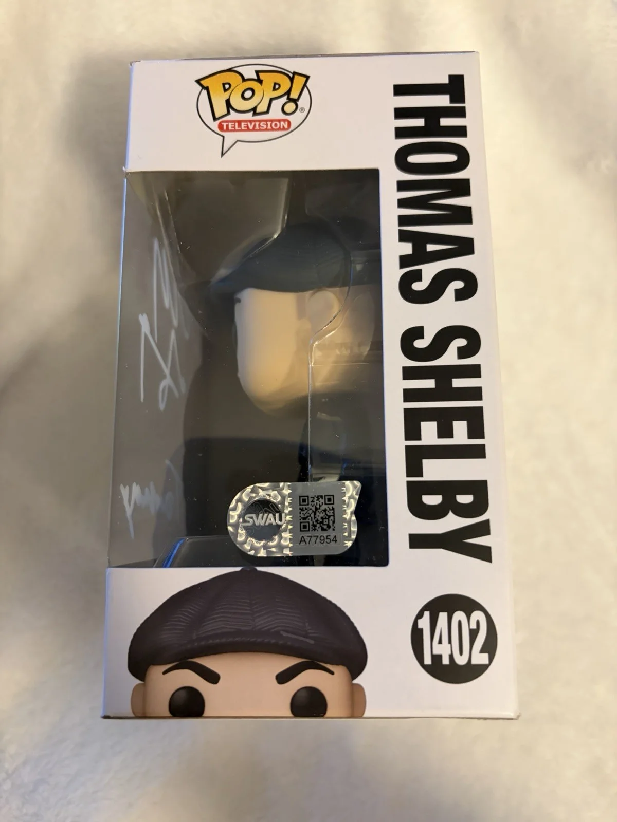 Tommy — Funko Pop Peaky Blinders Thomas Shelby #1402 Signed SWAU, image 2