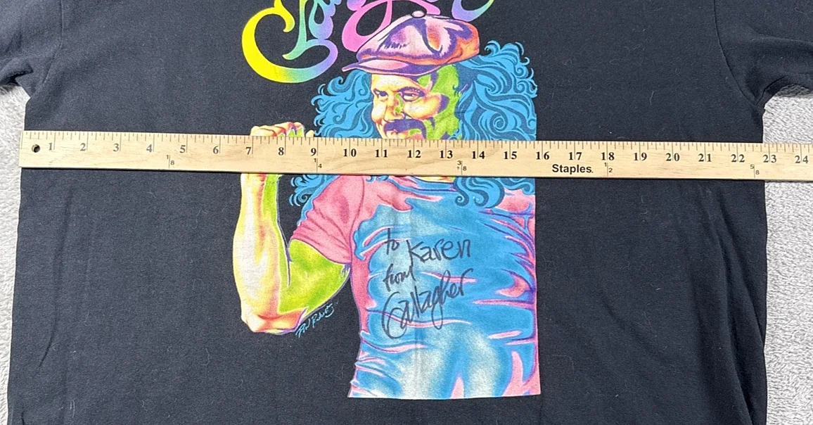 Gallagher — Gallagher Men's Peter Max Graphic T-Shirt Black Size XL **SIGNED**, image 4