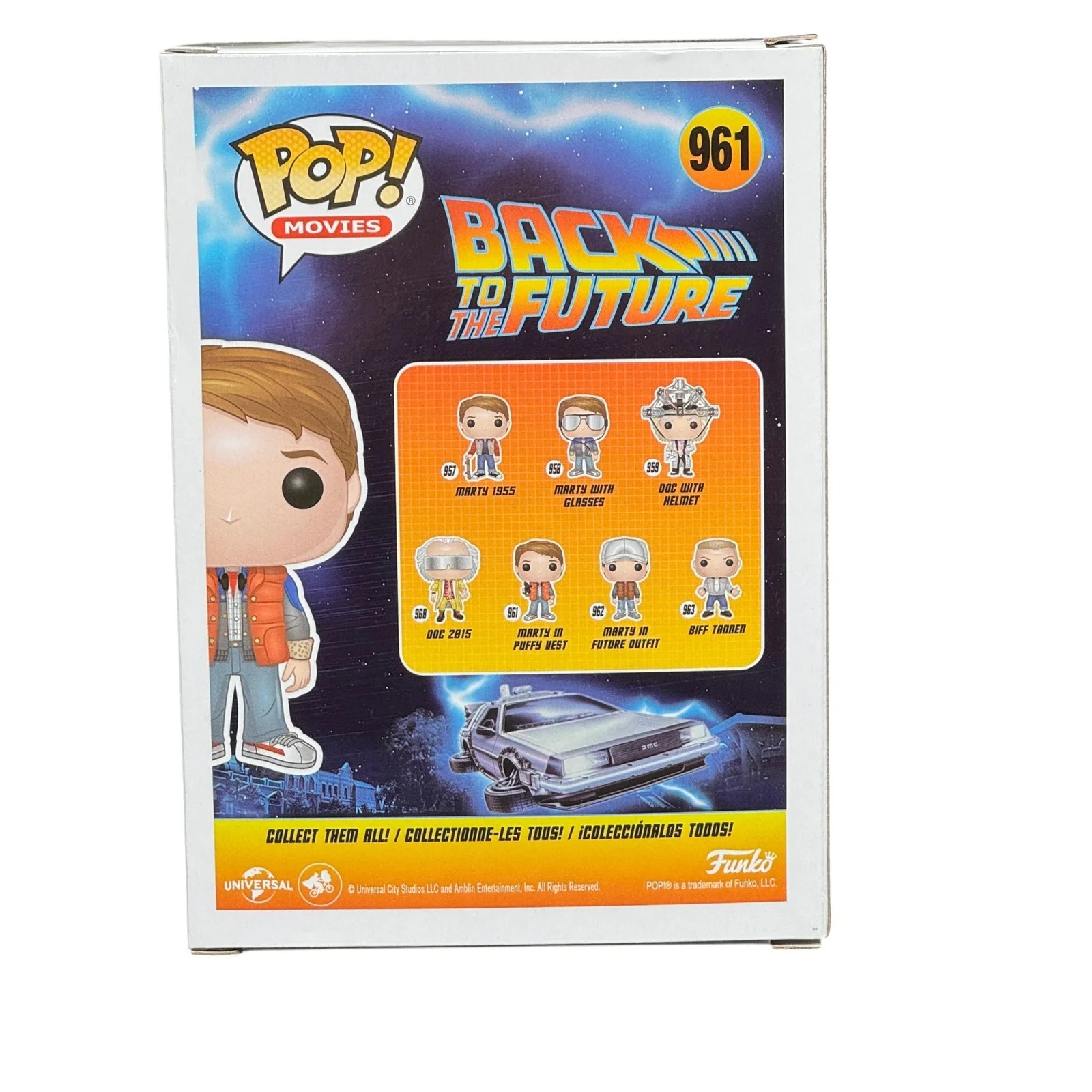 Michael J Fox — Michael J Fox Signed Marty In Puffy Vest Funko Pop 961 BTTF Beckett BAS COA, изображение 3