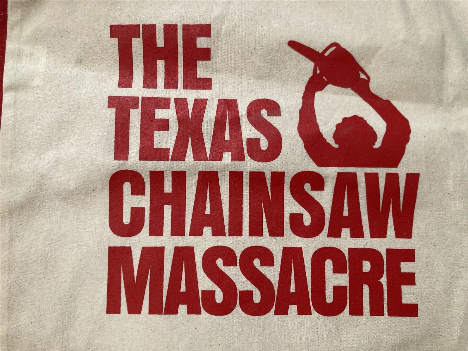 TEXAS CHAINSAW MASSACRE PROMO TOTE BAG WAXWORK RECORDS MINT CONDITION FREE POST, image 5