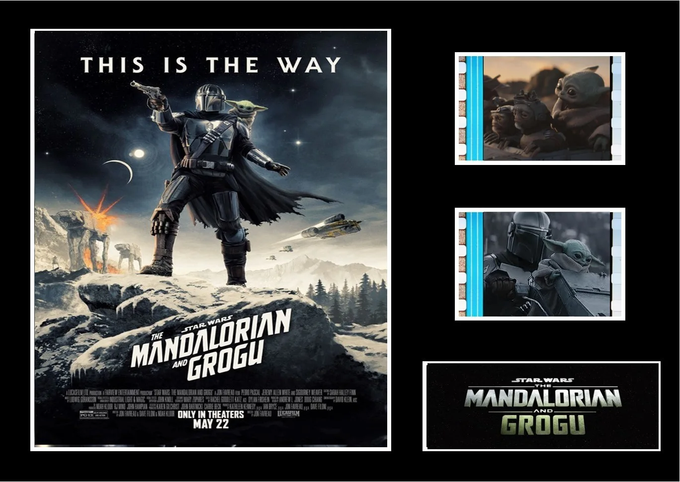 The Mandalorian and Grogu Film Cell Stunning Display With COA 2/3, image 3