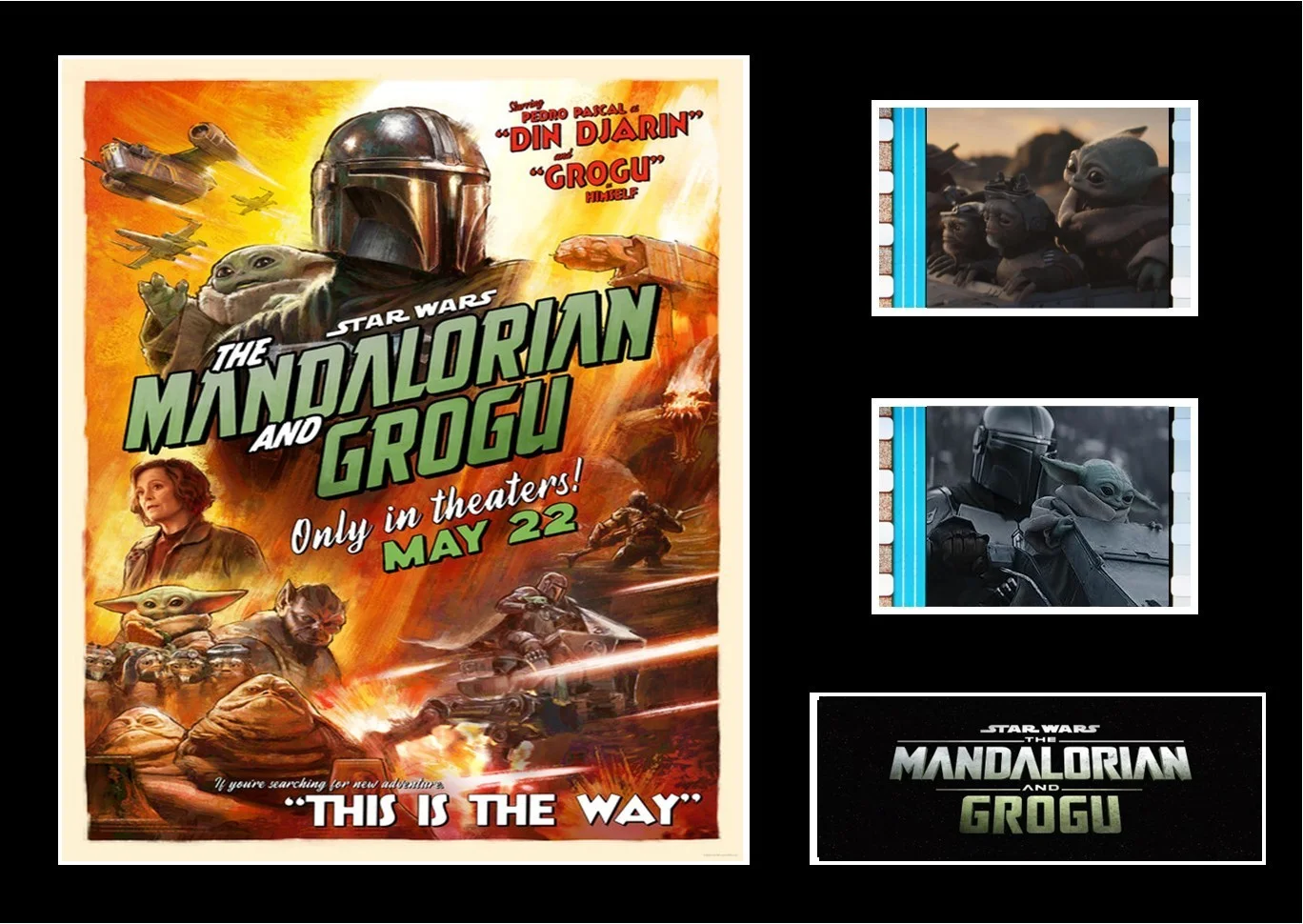 The Mandalorian and Grogu Film Cell Stunning Display With COA 1/3, image 3