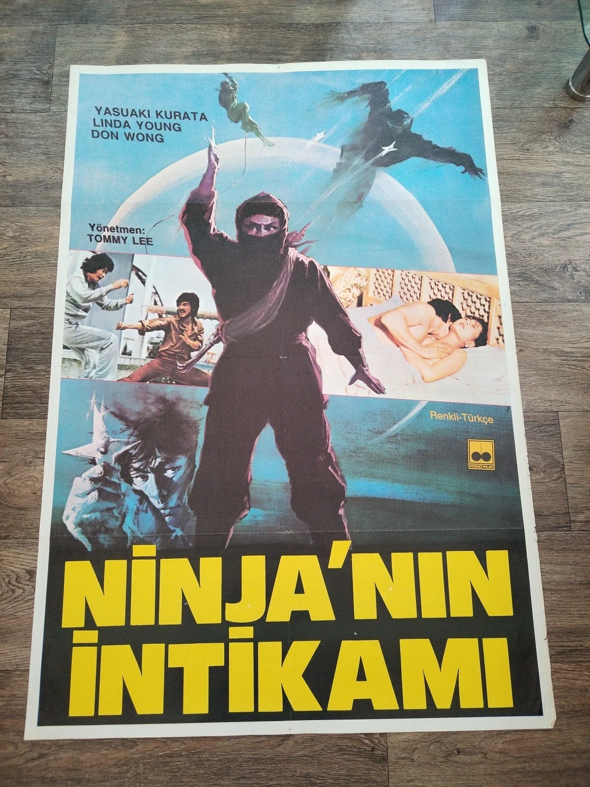 Ninja Avenger - 1983 Rare Original Turkish Movie Poster 100cm x 68cm " VGC, изображение 2