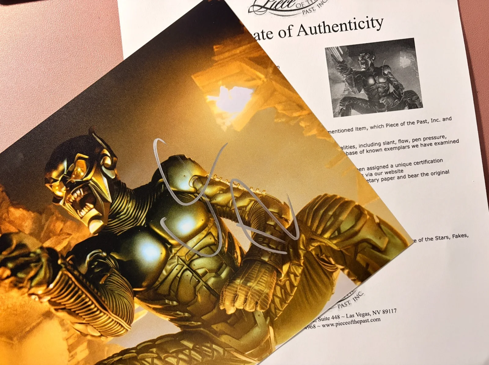 Willem Dafoe — Willem Dafoe Signed•Green Goblin•Spider-Man•Defoe•Piece of the Past COA, изображение 2