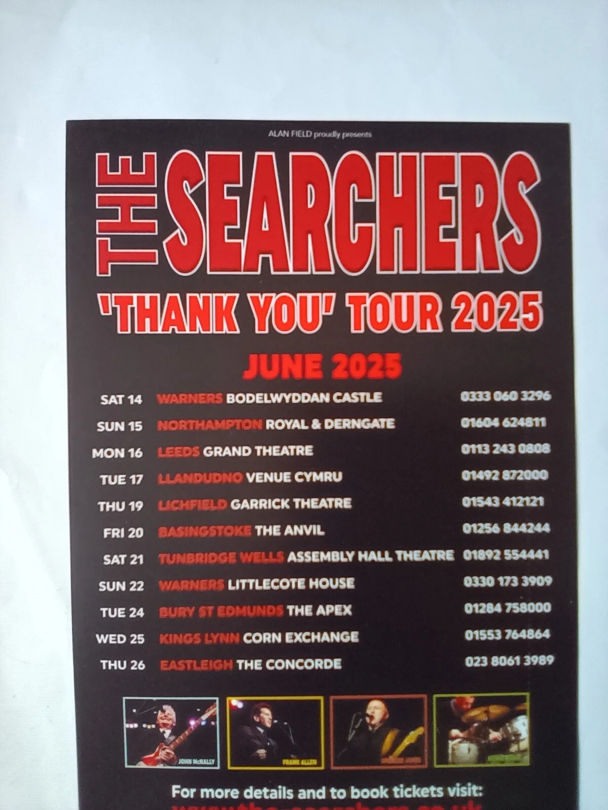 2025 The Searchers Farewell Tour Flyer, изображение 2