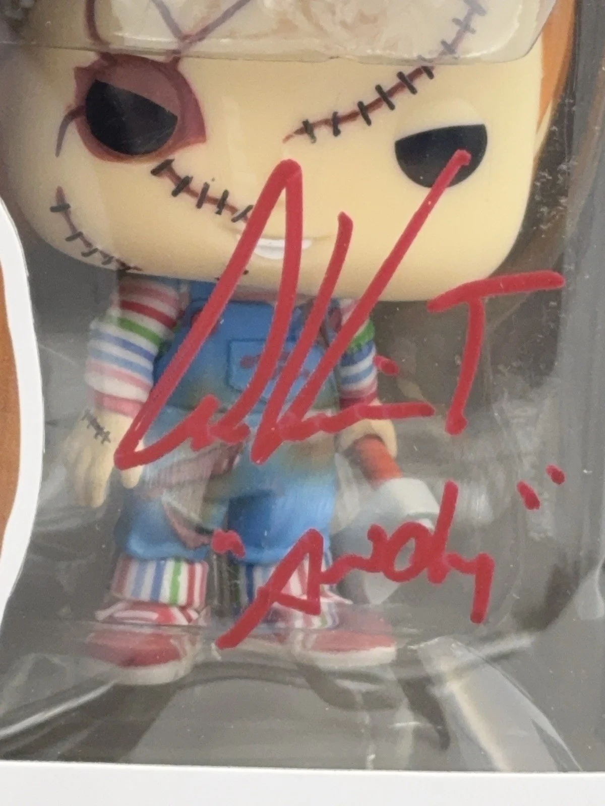 Alex Vincent — Funko Pop! #1249 Chucky Signed and Inscribed by Alex Vincent with Pristine COA, image 2