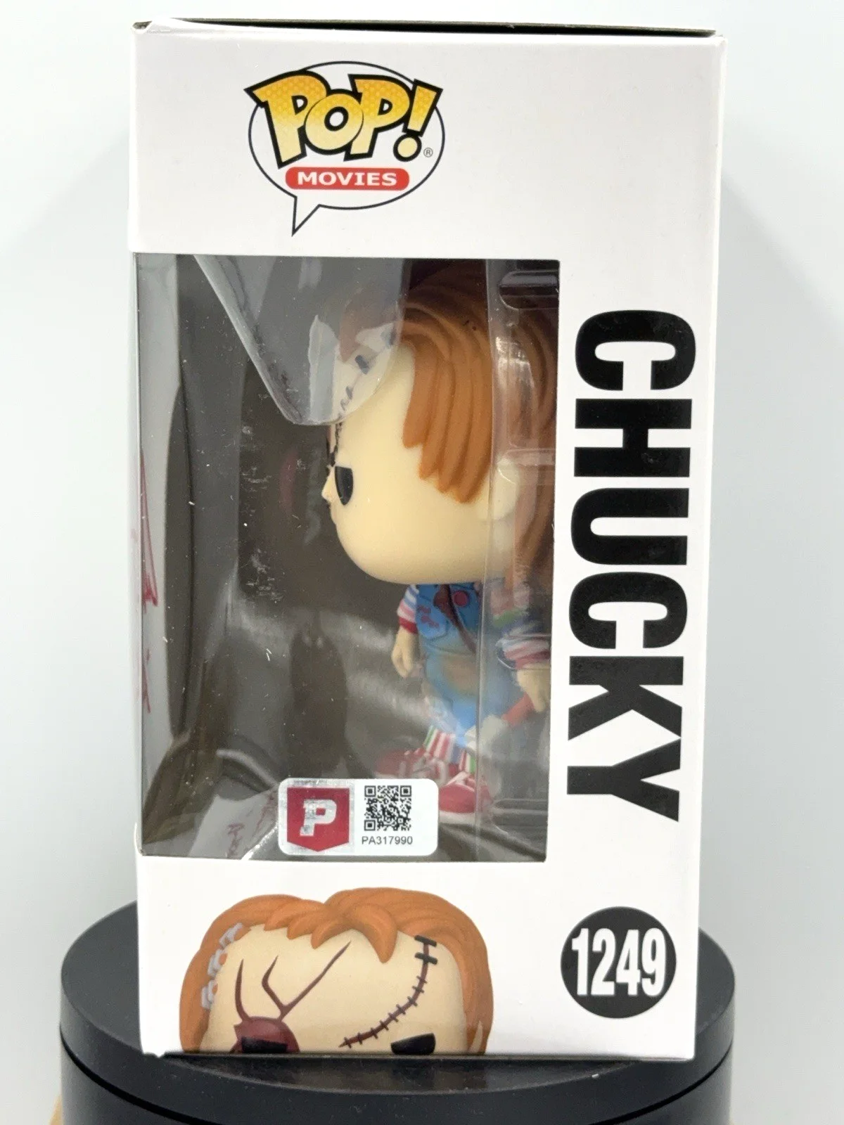 Alex Vincent — Funko Pop! #1249 Chucky Signed and Inscribed by Alex Vincent with Pristine COA, image 3