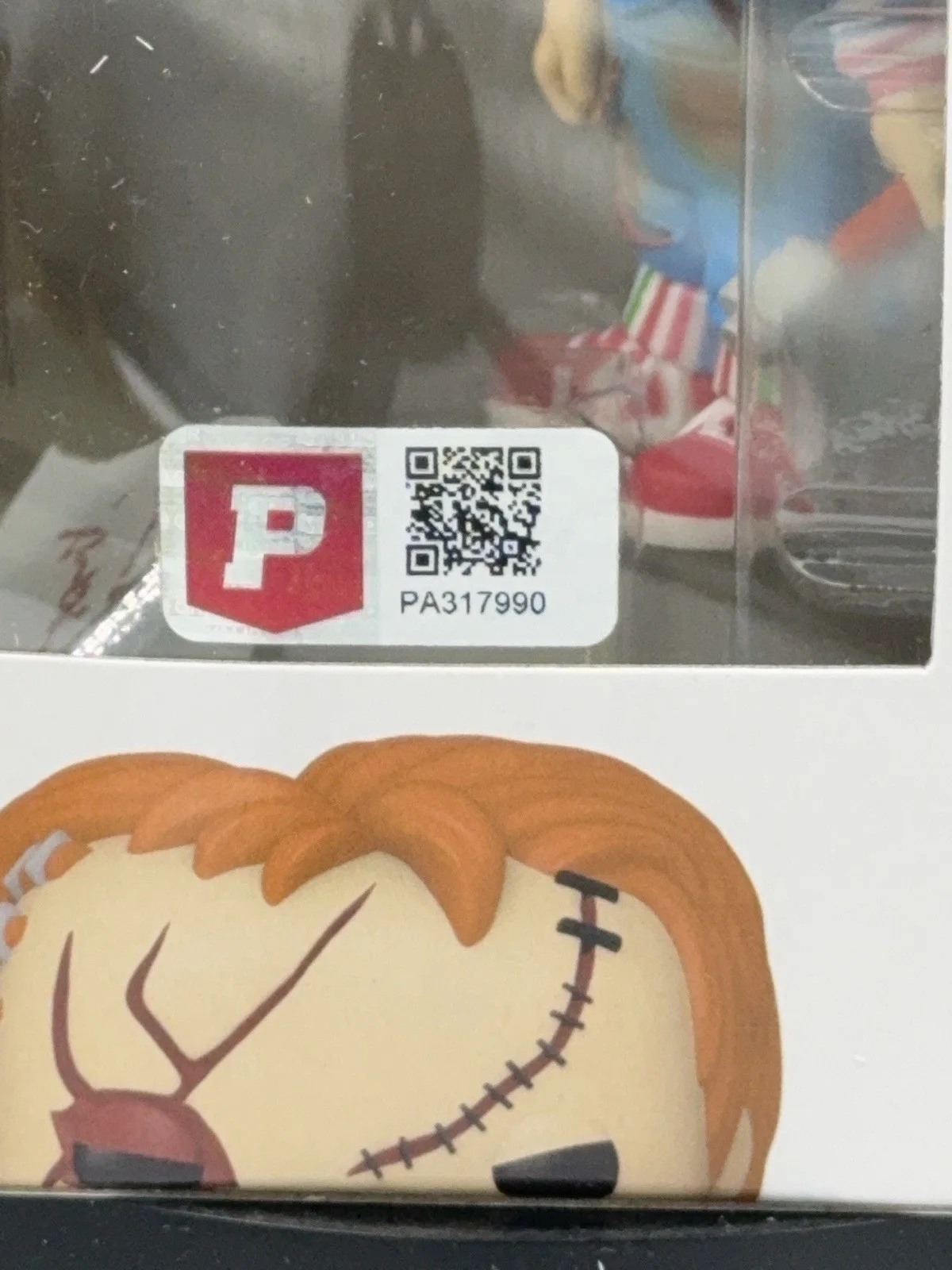 Alex Vincent — Funko Pop! #1249 Chucky Signed and Inscribed by Alex Vincent with Pristine COA, image 4