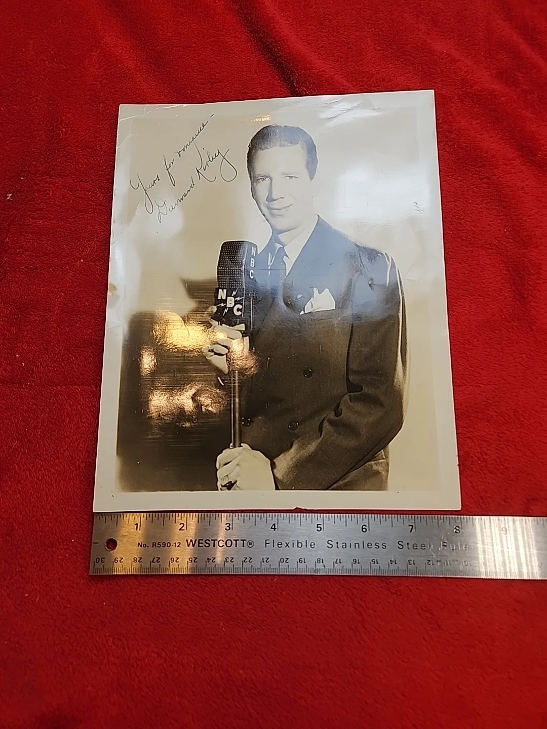 Durward Kirby Autographed Publicity Vintage 8x10" Photograph 1940's NBC, изображение 3
