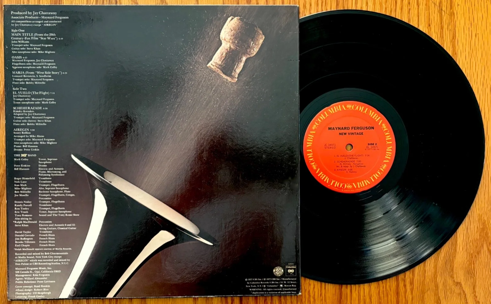 MAYNARD FERGUSON Signed NEW VINTAGE Jazz Album~Near Mint! COLUMBIA #JC 34971, изображение 2