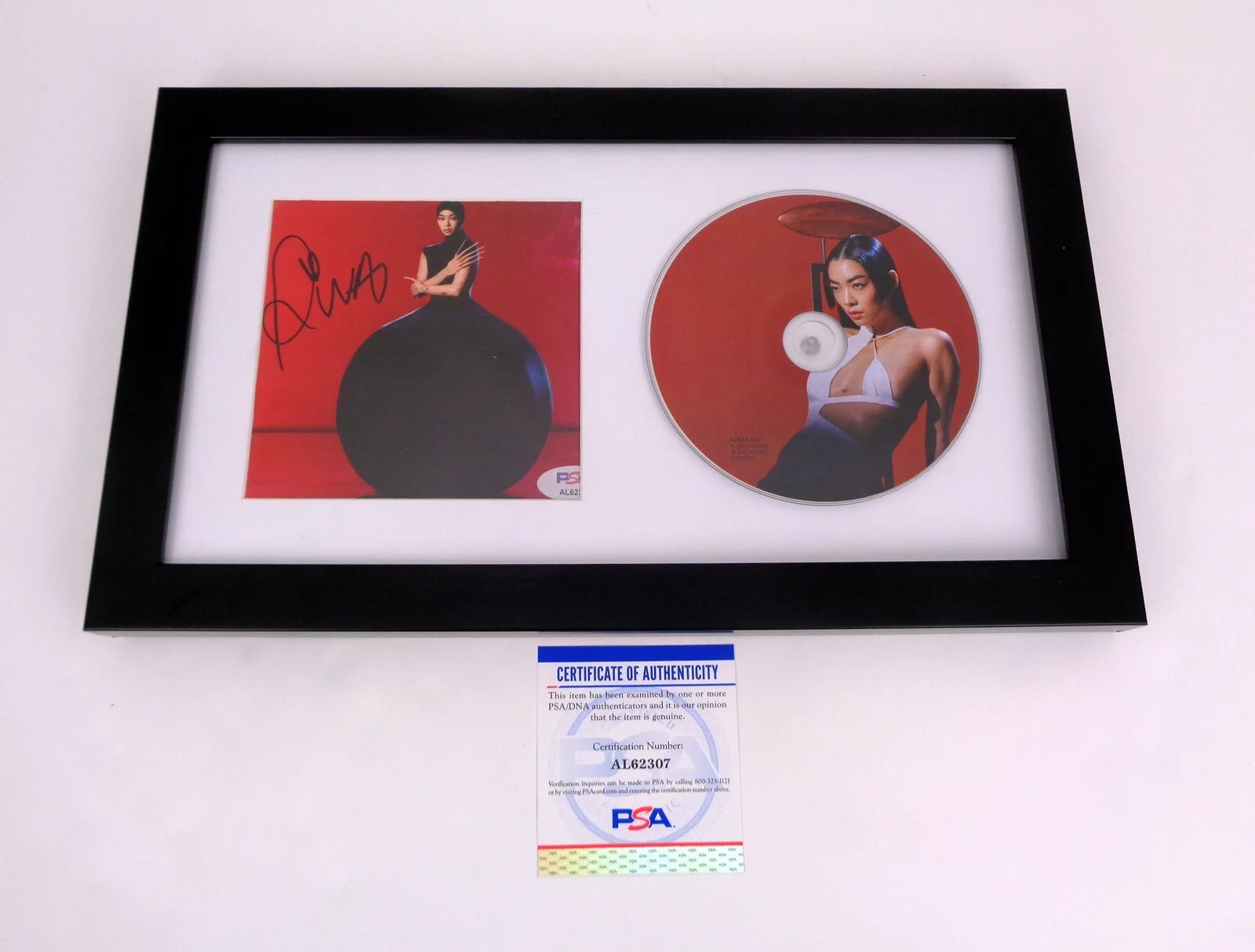 Rina Sawayama — Rina Sawayama Signed Autograph Hold The Girl CD Framed PSA/DNA COA