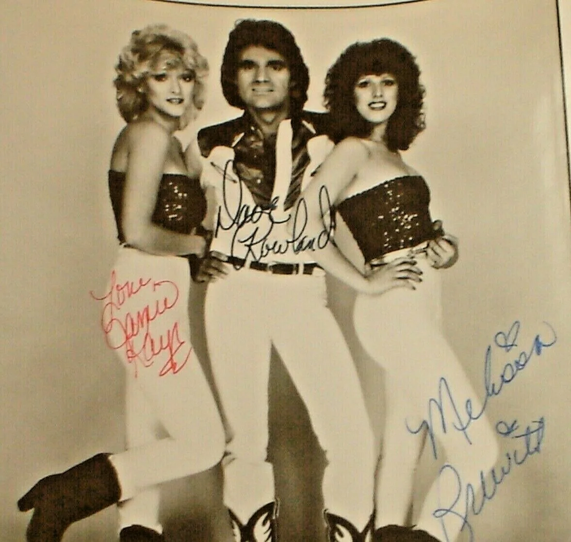 Dave Rowland & Sugar "Band Signed" Autographed Photo Melissa Prewitt, Jamie Kaye, image 2