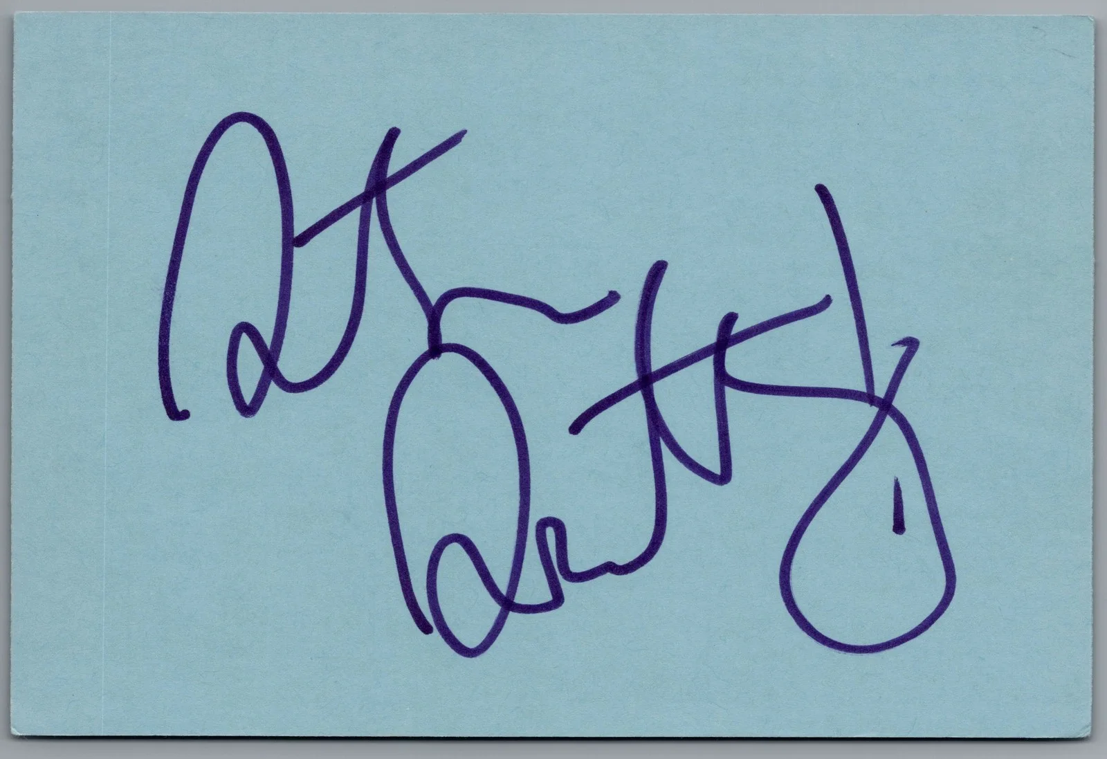 Steve Guttenberg — Steve Guttenberg Signed 4x6 Index Card Police Academy Autographed