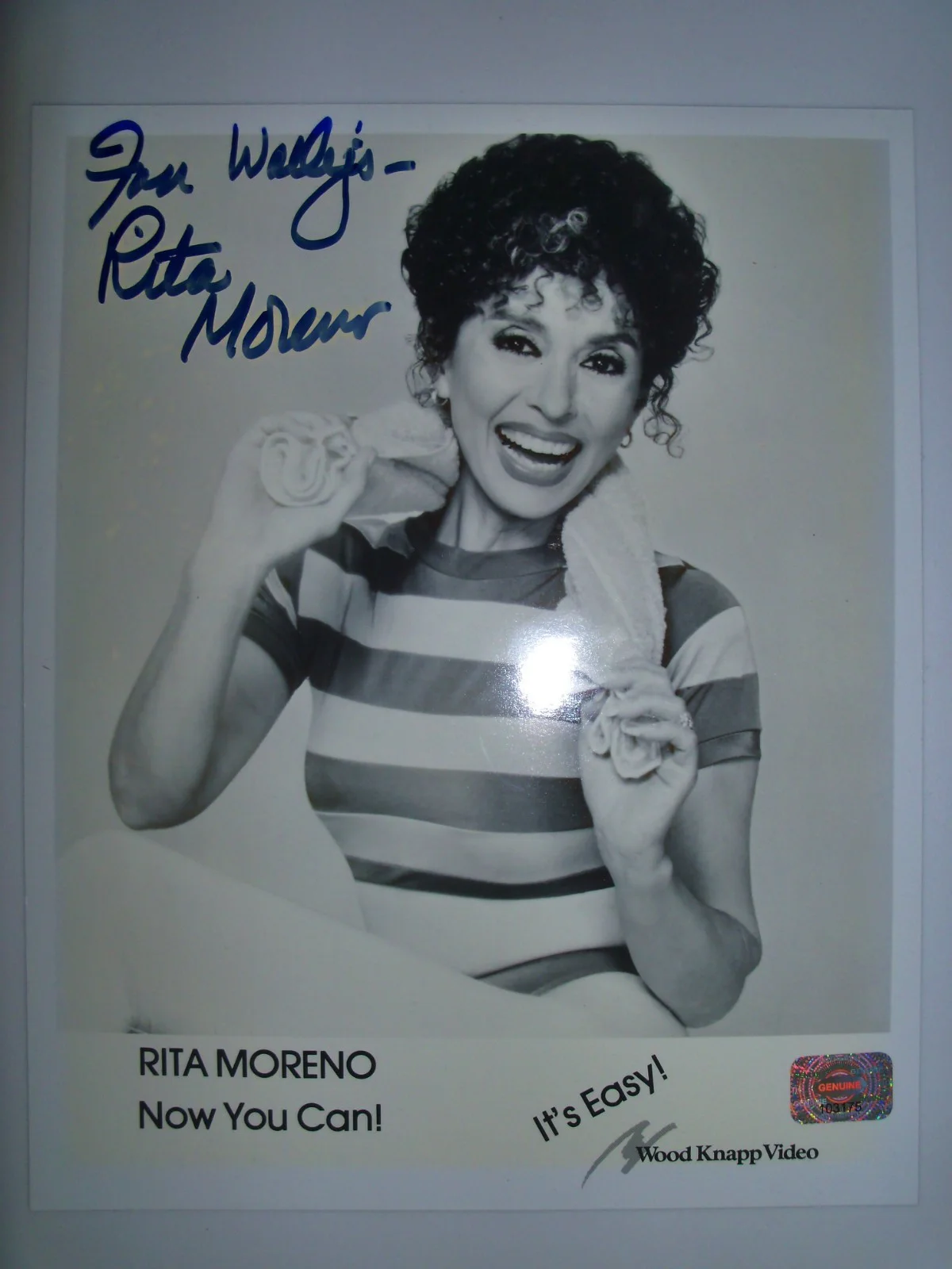 RITA MORENO — RITA MORENO Signed Autographed 8X10 B/W Photo W/ Hologram/Serial #
