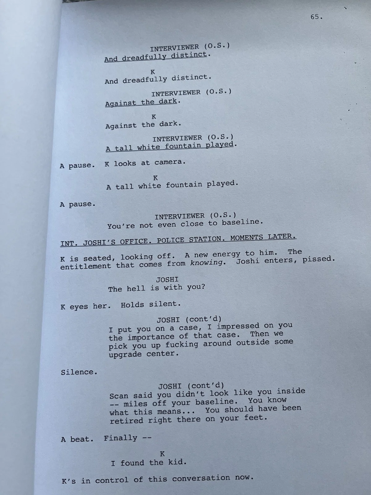 Blade Runner 2049 Film Script. Ryan Gosling, Harrison Ford, Jared Leto., image 2