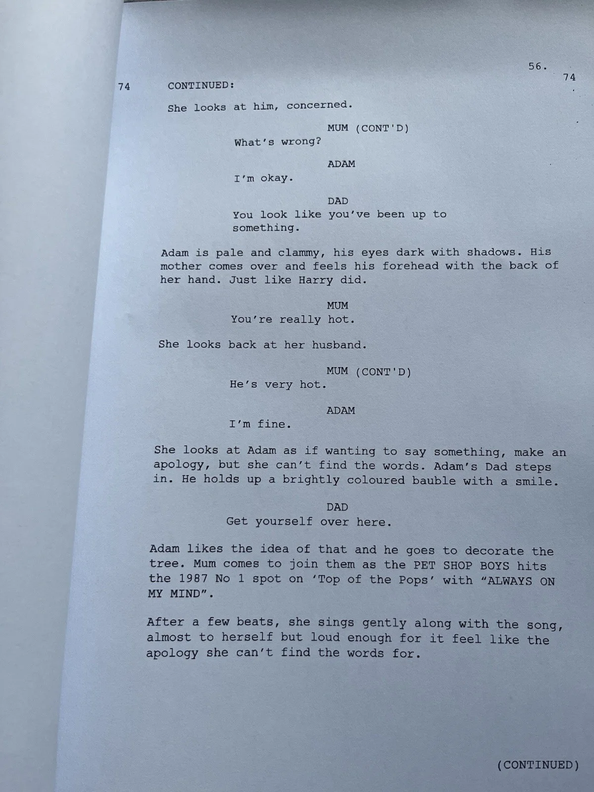 All Of Us Strangers Film Script / Screenplay. Paul Mescal. Andrew Scott., image 2