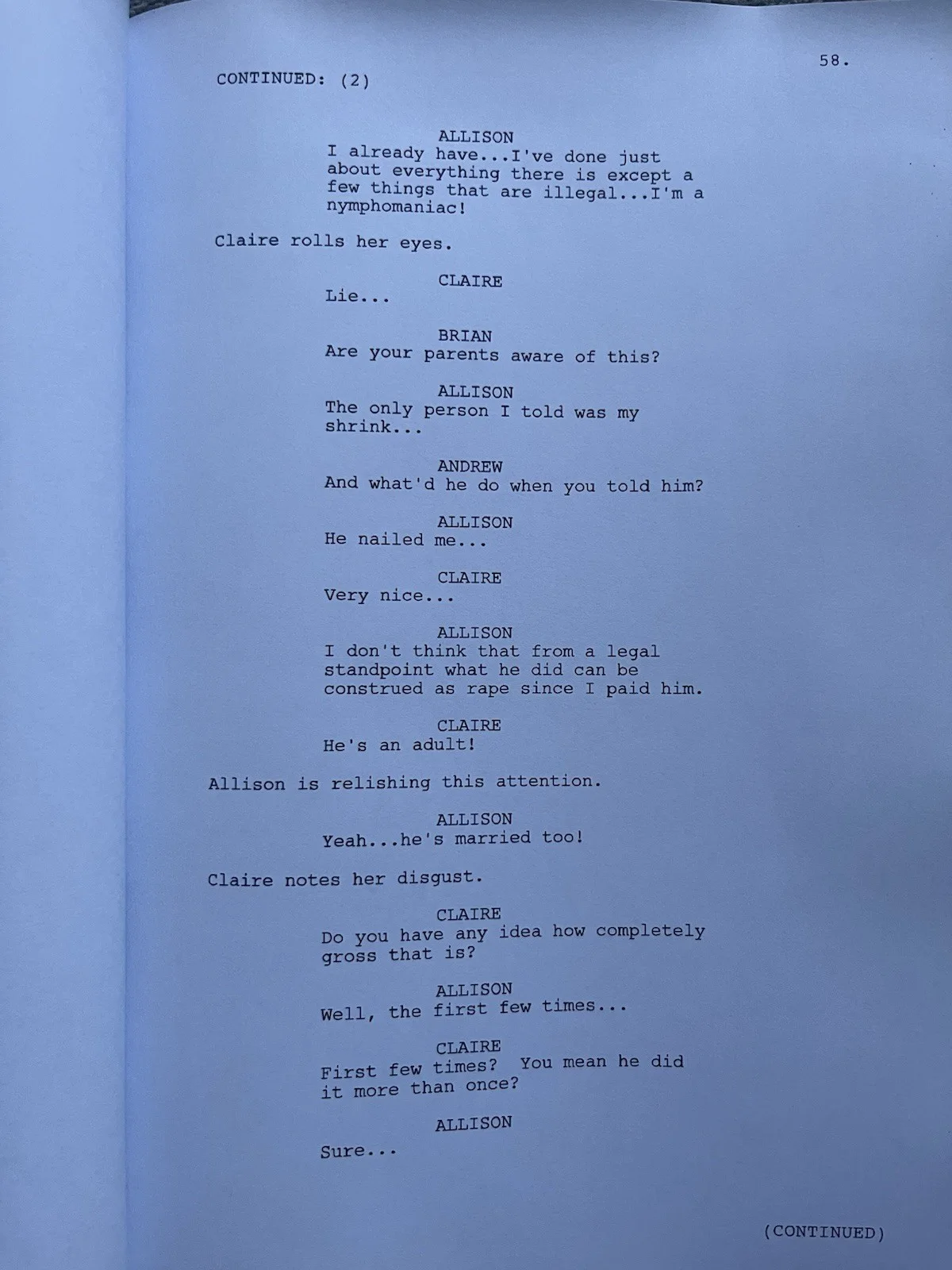 The Breakfast Club Script. Molly Ringwald, Judd Nelson, Emilio Estevez., image 2