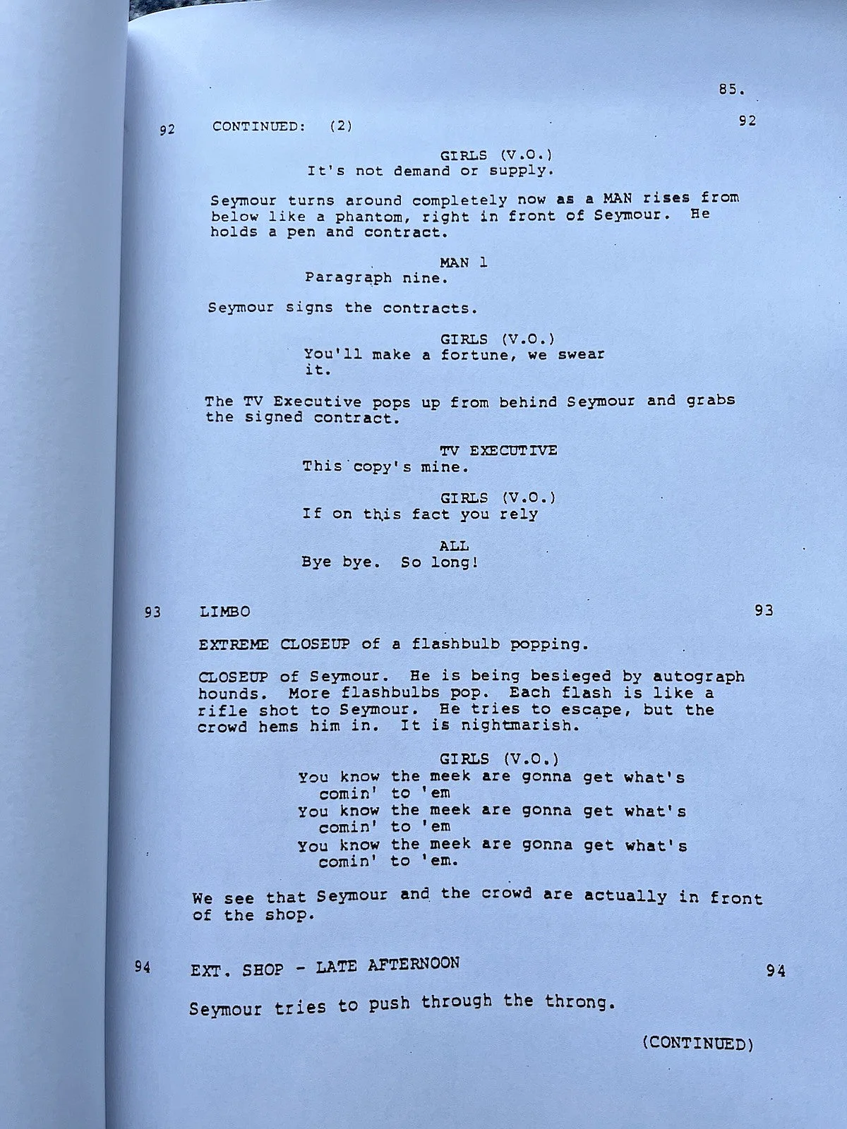 Little Shop Of Horrors Film Screenplay / Script. Rick Moranis, Steve Martin., изображение 2