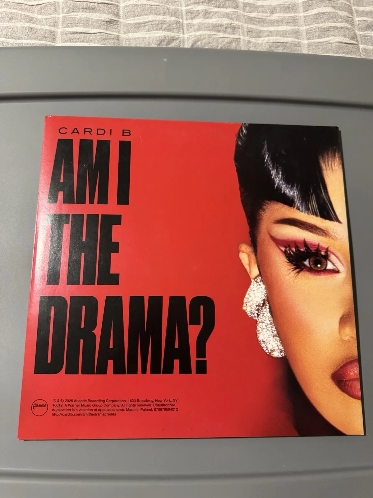 Cardi B Signed Vinyl Am I The Drama? Psa Coa Autographed Authentic Album LP Auto, image 4