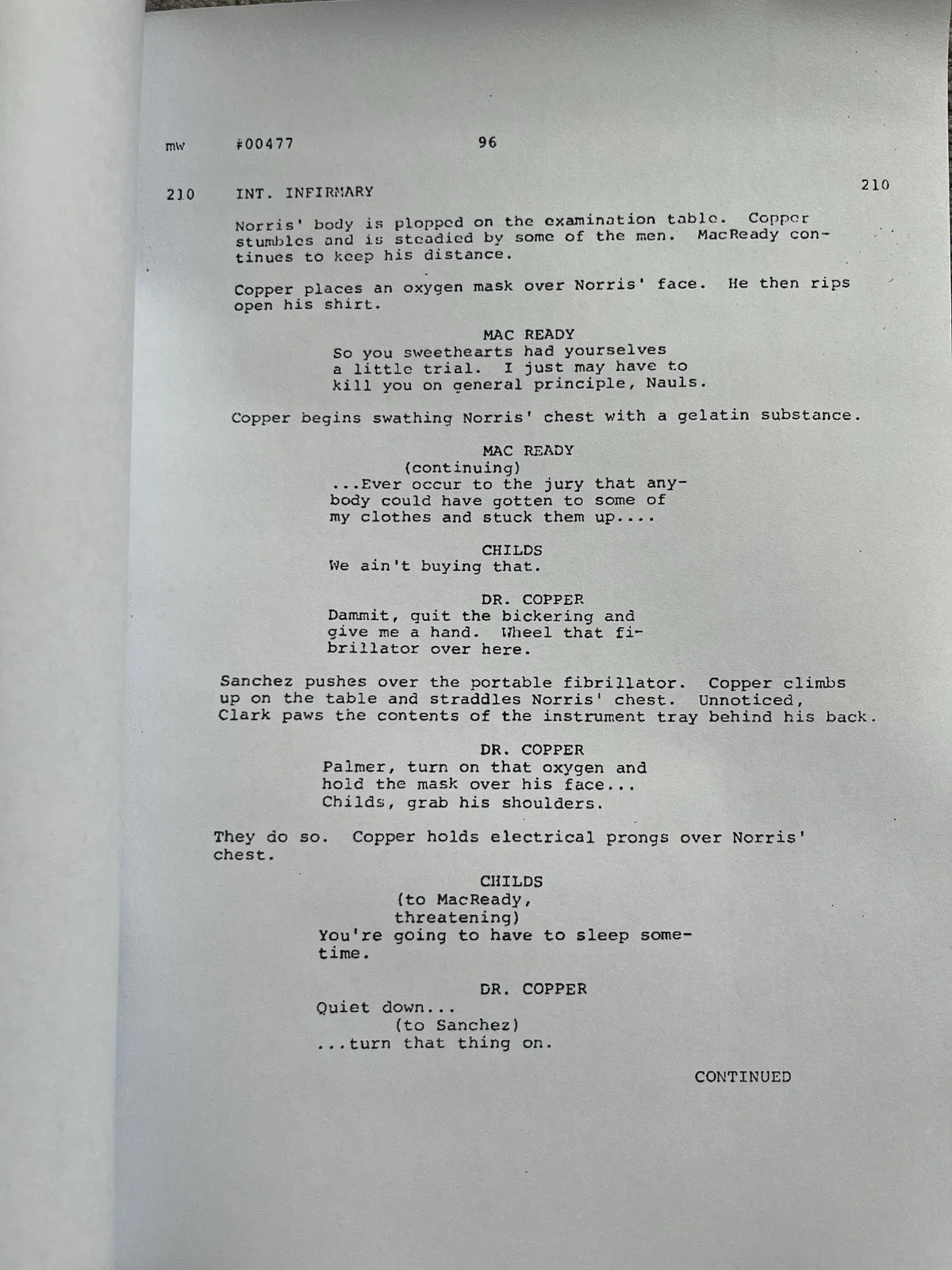 The Thing Film Script. Kurt Russell, Keith David, John Carpenter., image 2