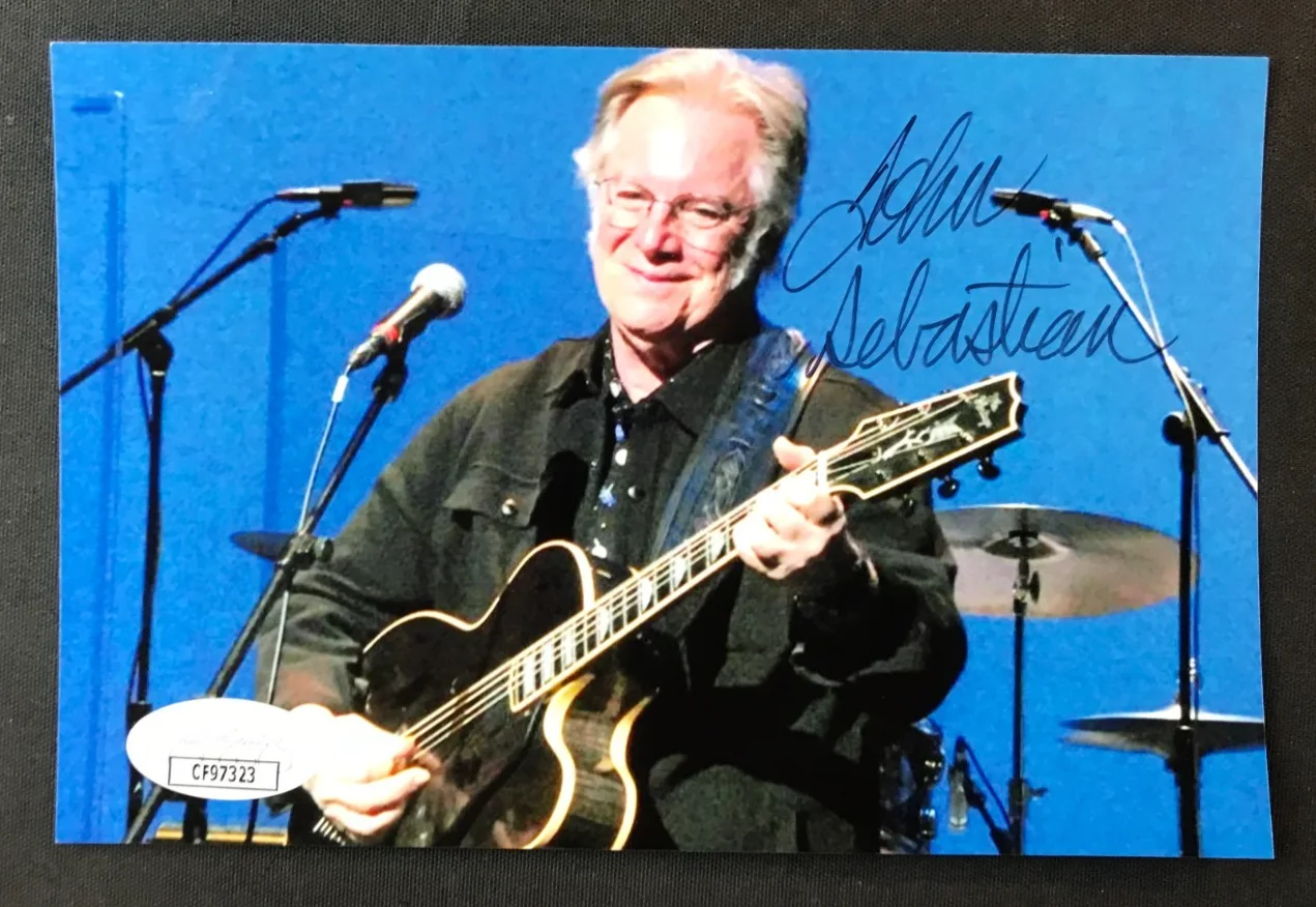 John Sebastian — John Sebastian Signed 4x6 Photo JSA w/COA "The Loving Spoonful" Musician 1960s!, изображение 2