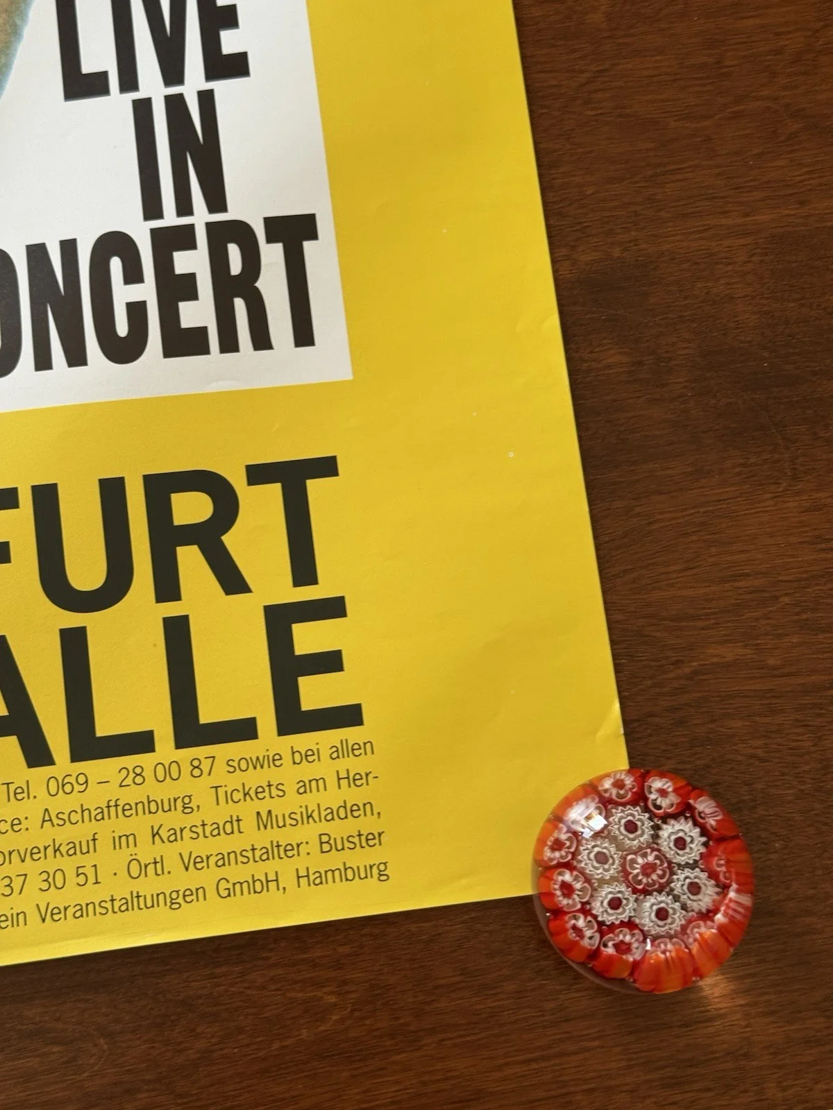 TOM JONES 1994 FRANKFURT - orig. Concert Poster Konzert Plakat, изображение 4