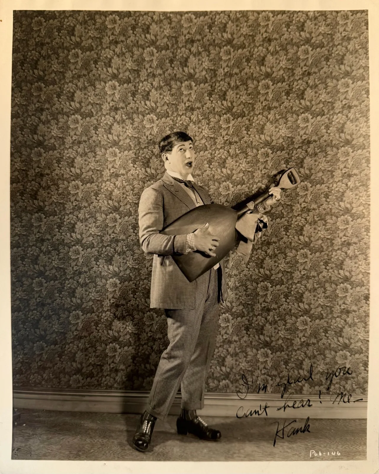 Hank Mann — HANK MANN Signed Autographed 8" x 10" PHOTO Glad You Can't Hear Me KEYSTONE KOPS, image 4