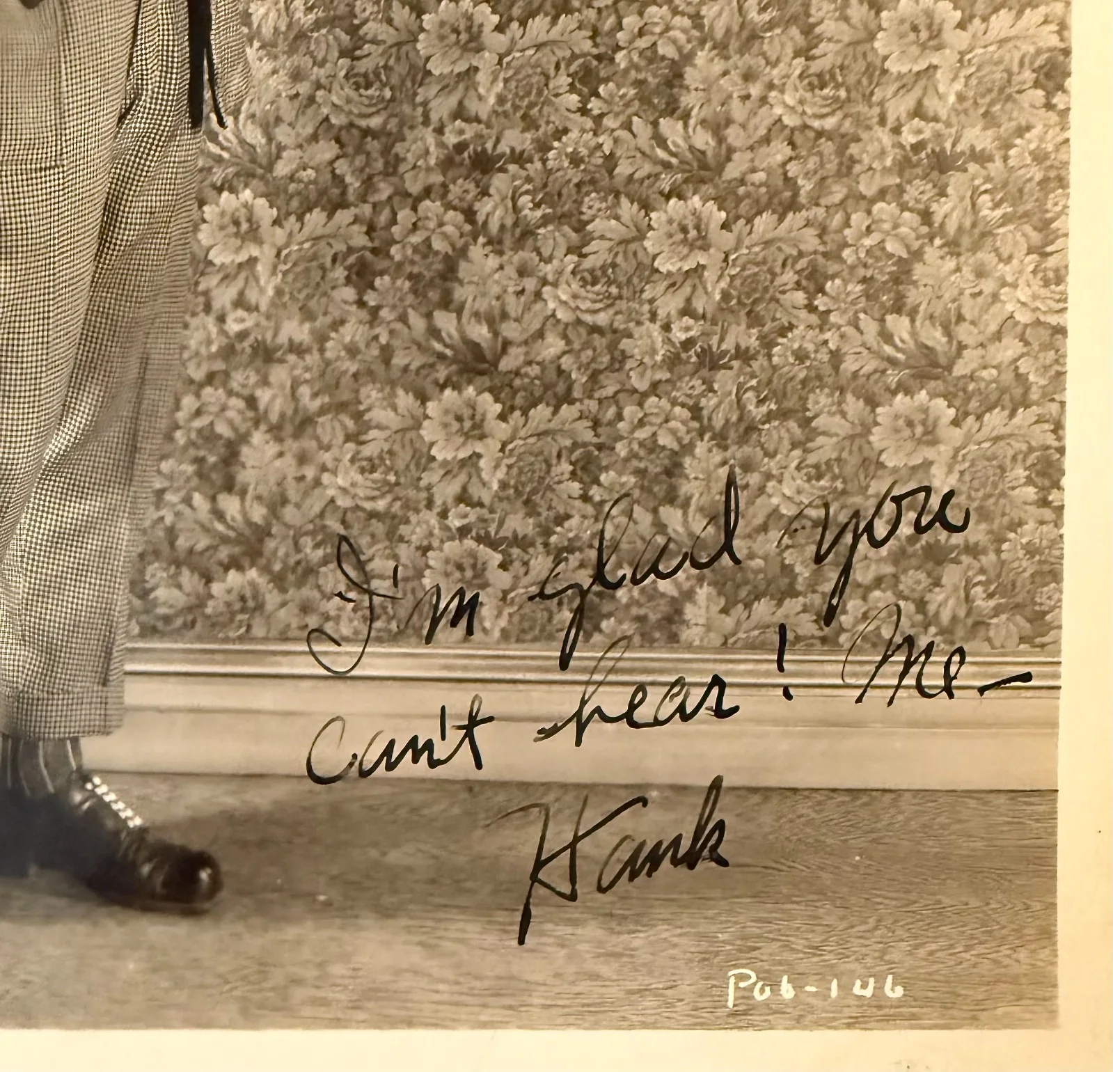 Hank Mann — HANK MANN Signed Autographed 8" x 10" PHOTO Glad You Can't Hear Me KEYSTONE KOPS, image 5