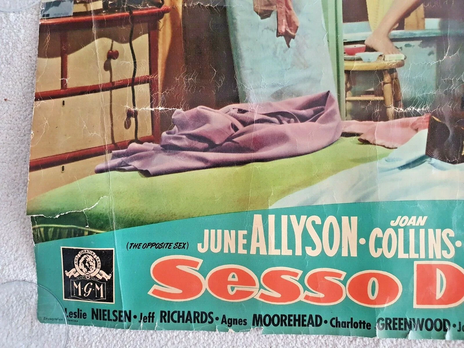 THE OPPOSITE SEX ORIGINAL 1956 ITALIAN FOTOBUSTA POSTER - JOAN COLLINS, изображение 4