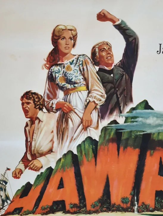 JULIE ANDREWS - HAWAII VINTAGE ORIGINAL 1966 POSTER 60"x40" - VON SYDOW, HARRIS, изображение 2