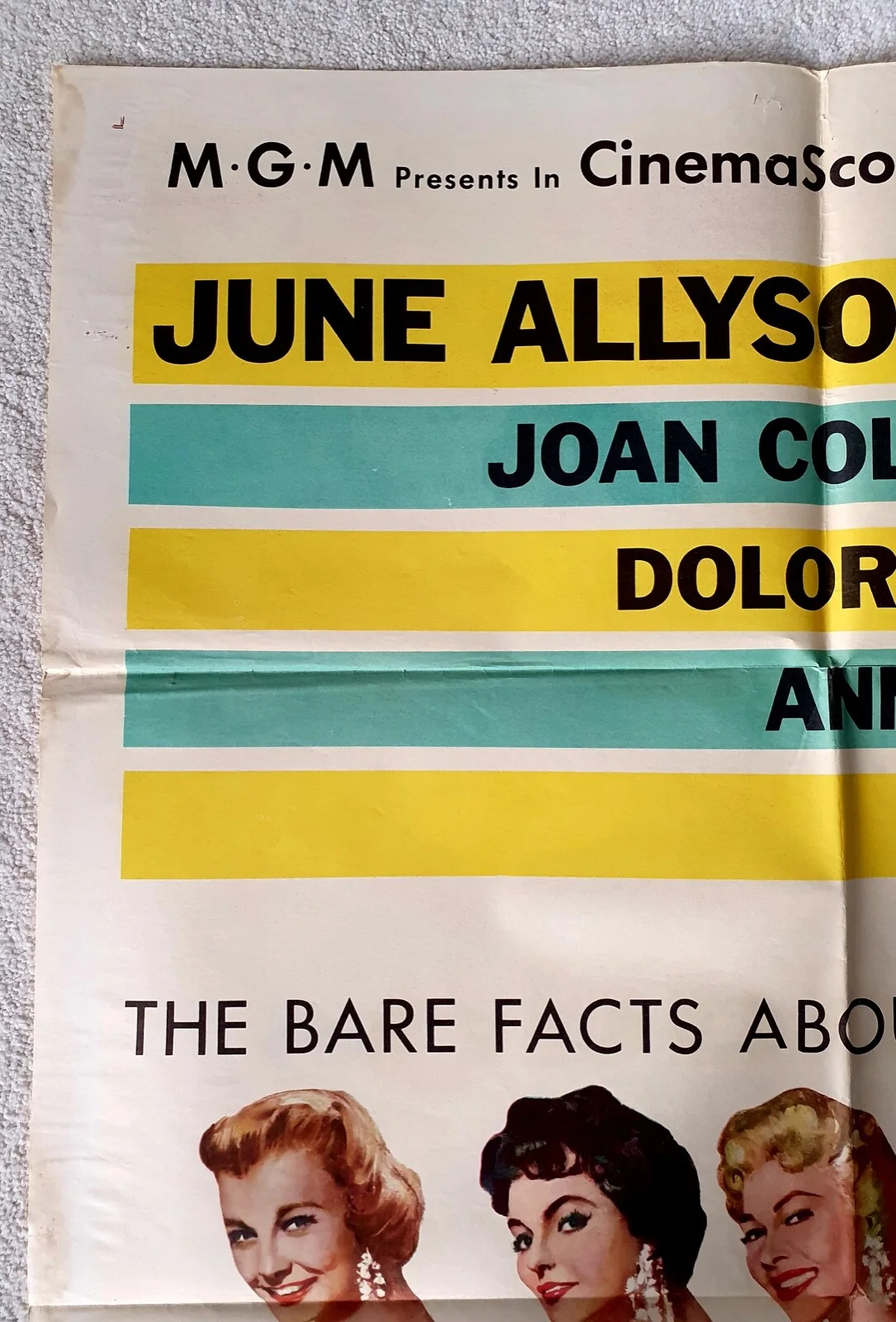 THE OPPOSITE SEX VINTAGE 1956 US 1 SHEET MOVIE POSTER JOAN COLLINS, JUNE ALLYSON, изображение 2