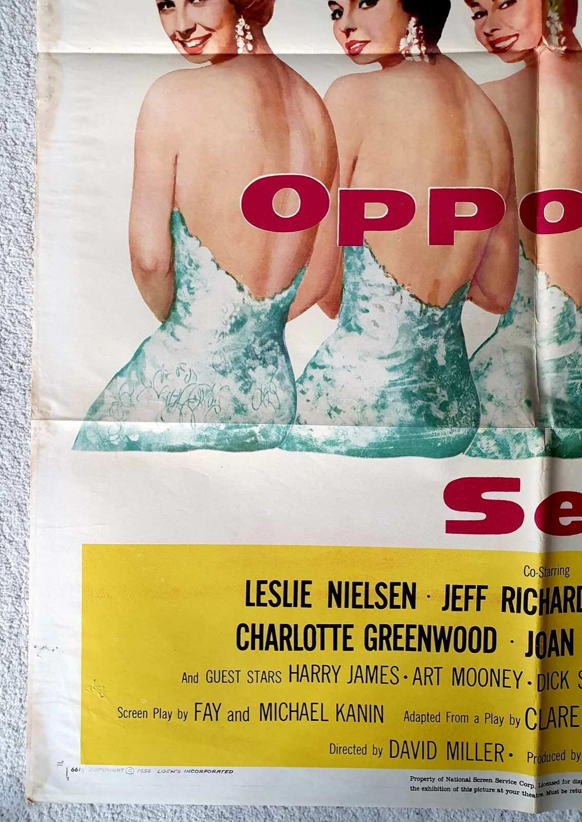 THE OPPOSITE SEX VINTAGE 1956 US 1 SHEET MOVIE POSTER JOAN COLLINS, JUNE ALLYSON, изображение 4