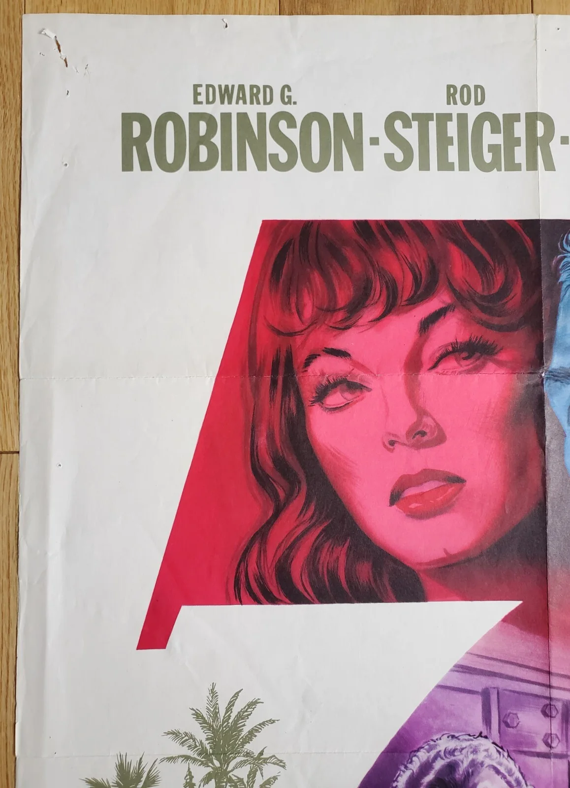 SEVEN THIEVES - VINTAGE ORIGINAL 1960 CINEMA POSTER - JOAN COLLINS, E G ROBINSON, изображение 2