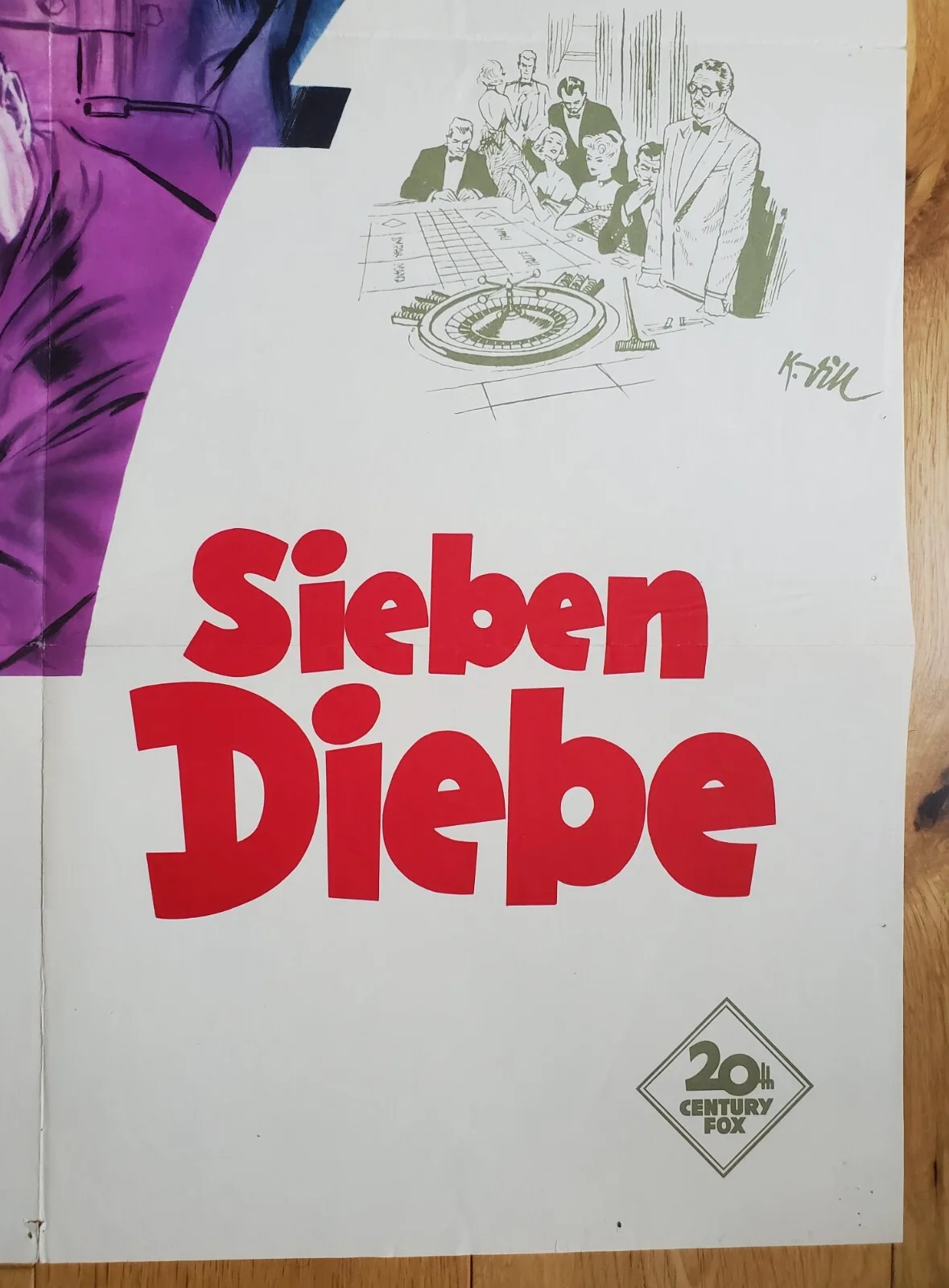 SEVEN THIEVES - VINTAGE ORIGINAL 1960 CINEMA POSTER - JOAN COLLINS, E G ROBINSON, изображение 5