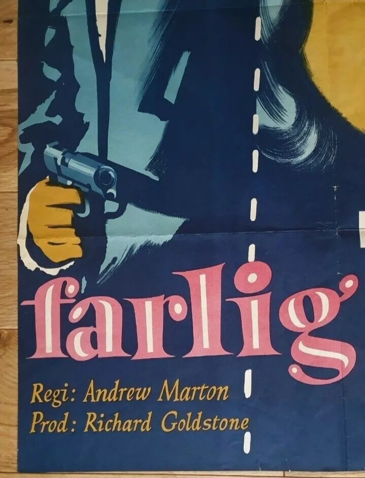 DEVIL MAKES THREE STUNNING 1953 NORWEGIAN POSTER GENE KELLY, PIER ANGELI 40"x27", image 5