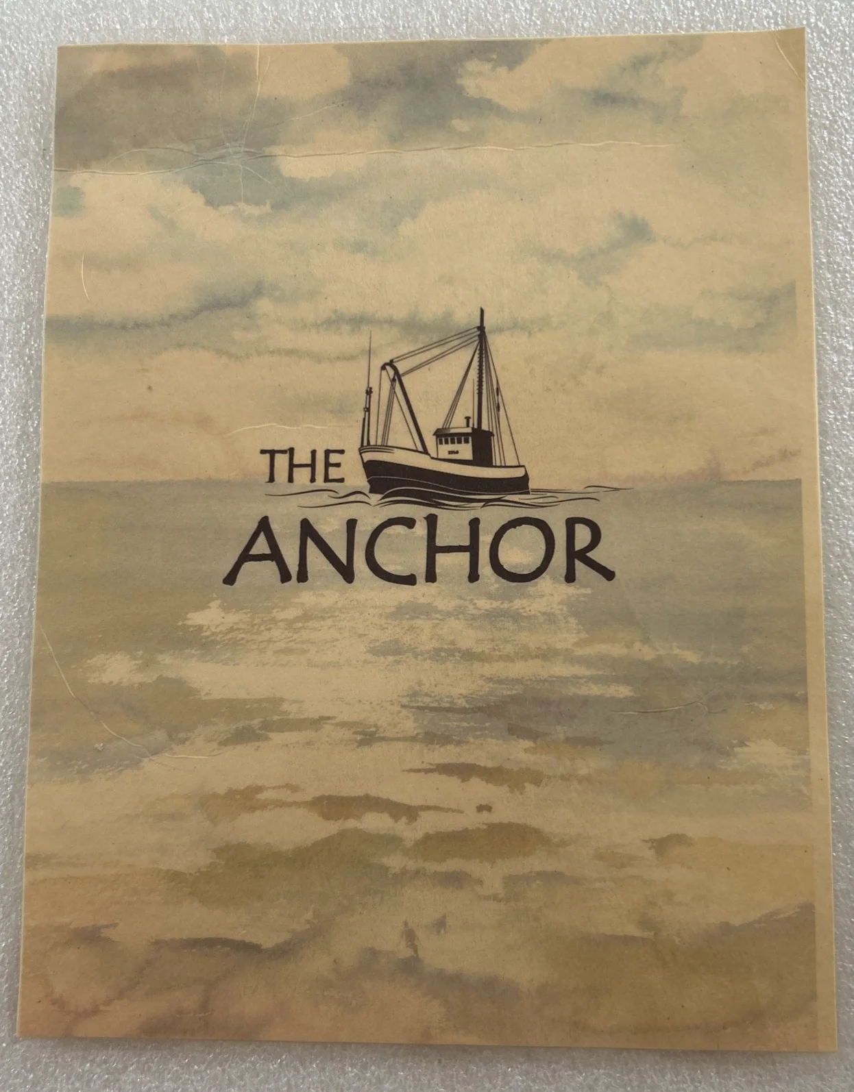 Siren (2018) TV Series - 'The Anchor' Bar Menu Screen Used Prop - With COA, изображение 3