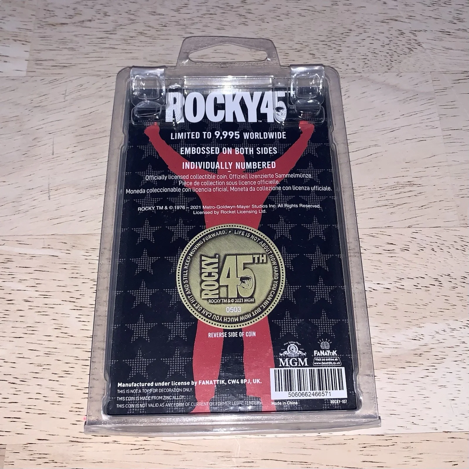 Rocky 45th Anniversary Coin Fanattik, image 2