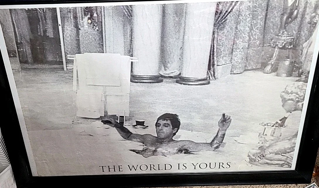 Al Pachino — Scarface "The World Is Yours" 36"x24" Movie Poster SIGNED by AL PACHINO 👀💥💥💥, изображение 3