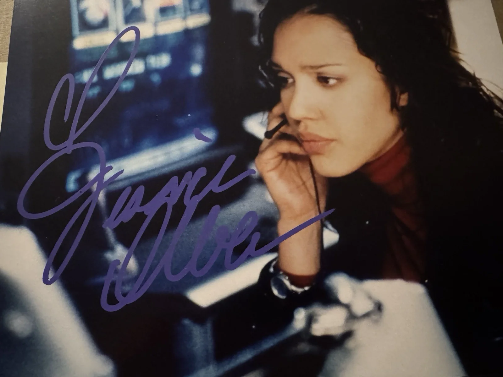 Jessica Alba — Foto firmada por Jessica Alba Dark Angel 8x10 en persona firma completa, изображение 2