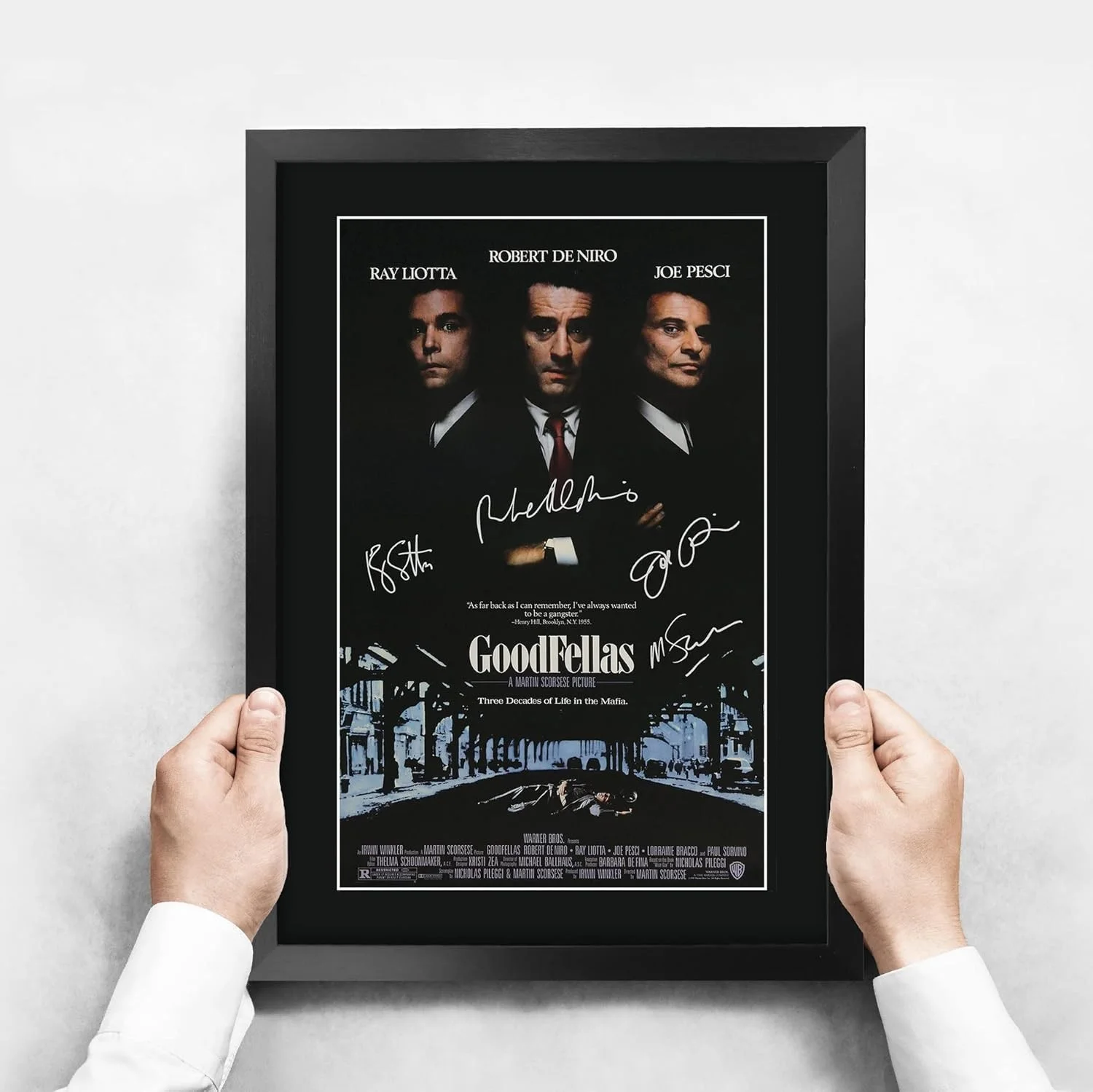 Signed Goodfellas Movie Poster Display 16x12 Black Framed Autograph Collectible, изображение 5