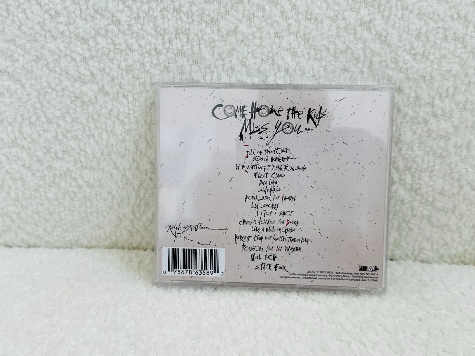 Jack Harlow Come Home The Kids Miss You Signed Autographed Disc CD, image 2