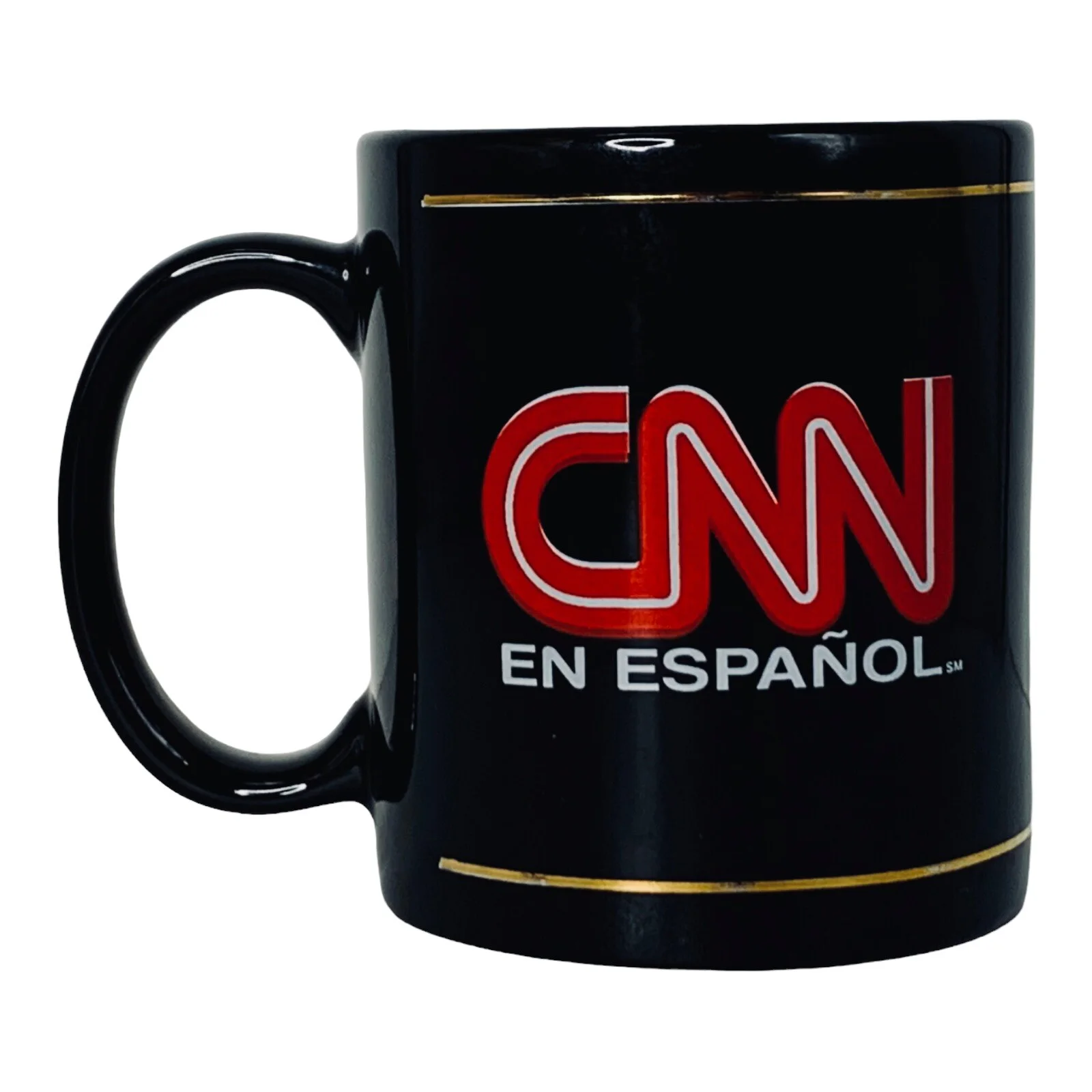 CNN News TV Network EN ESPANOL Logo Linyi Silver Phoenix Black Red Coffee Mug, изображение 2