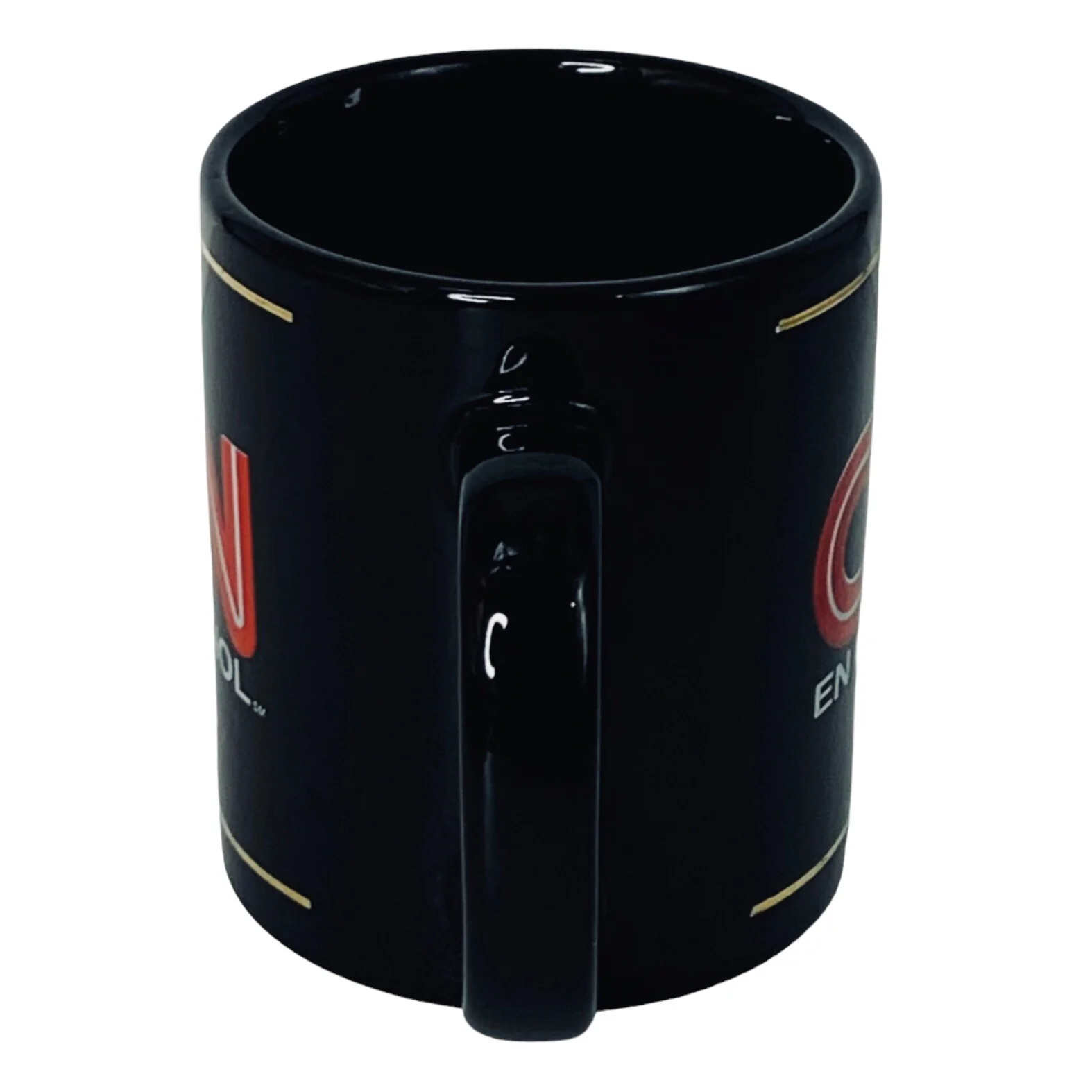 CNN News TV Network EN ESPANOL Logo Linyi Silver Phoenix Black Red Coffee Mug, изображение 3