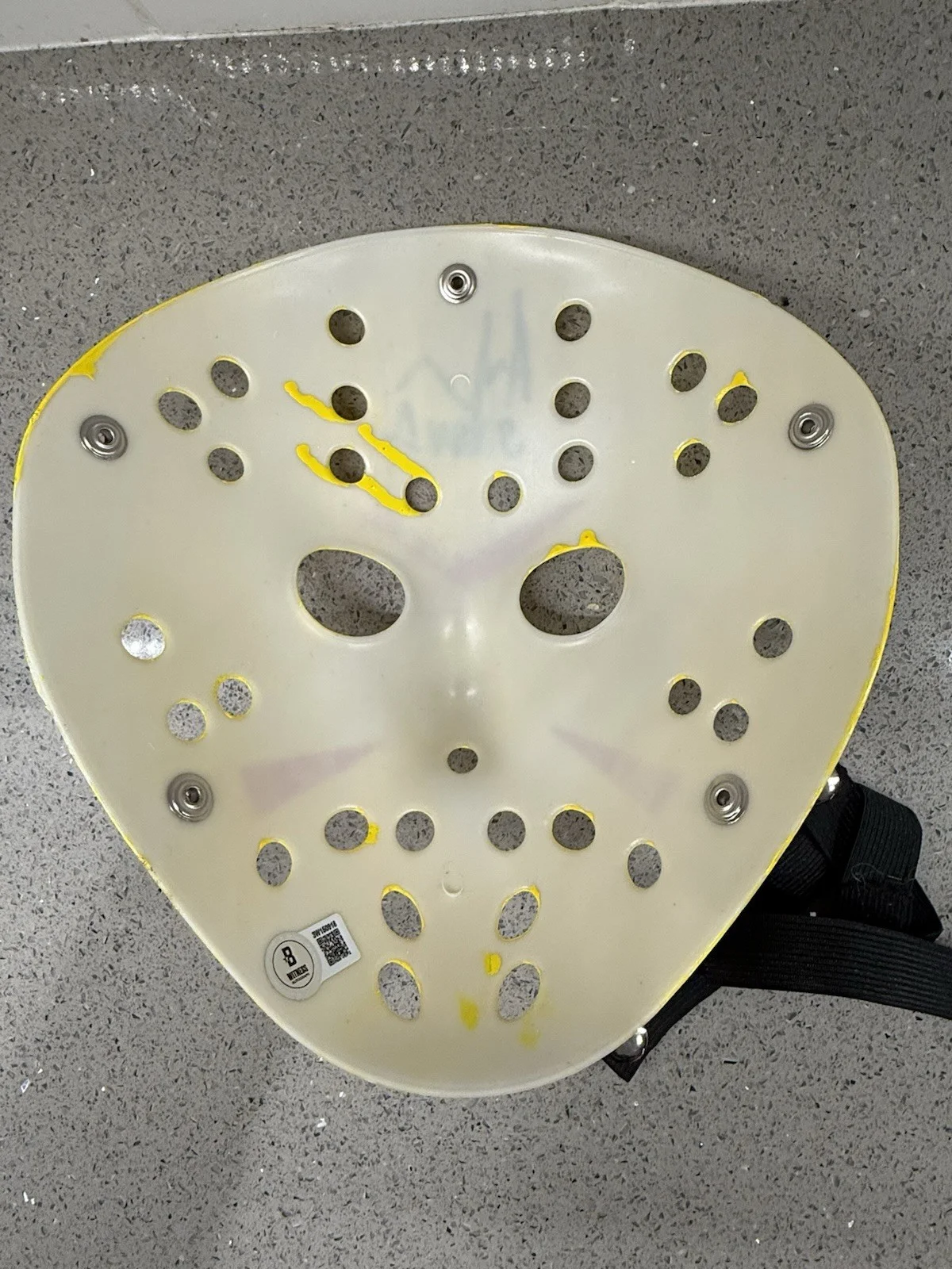 Ari Lehman “Jason 1” Autographed/Signed Friday The 13th Mask Jason BAS Witnessed, изображение 3