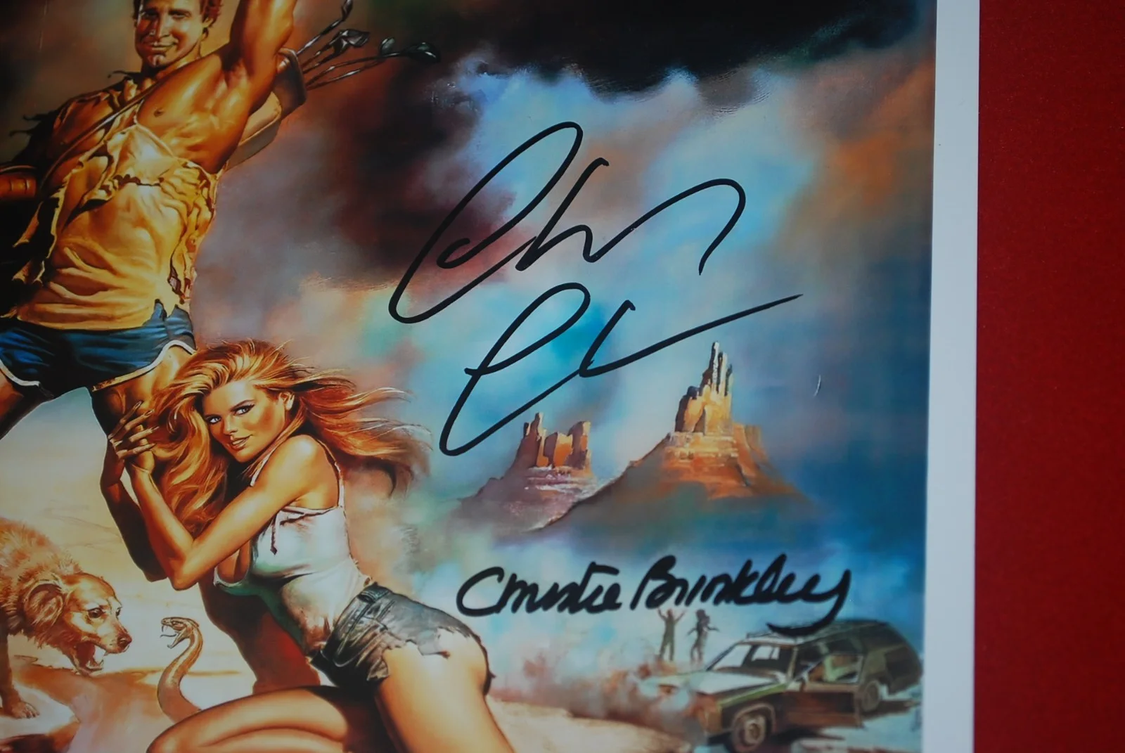 chevy chase — Chevy Chase Christie Brinkley Signed 12x18 Vacation Movie Poster BAS 4W685900, изображение 2